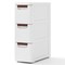Rolling Organizer Unit Narrow Storage Cabinet with Built-In Wheels for Small Space-3-Drawer